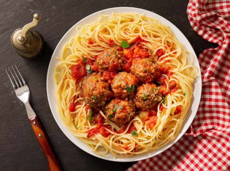 spaghetti and meatballs